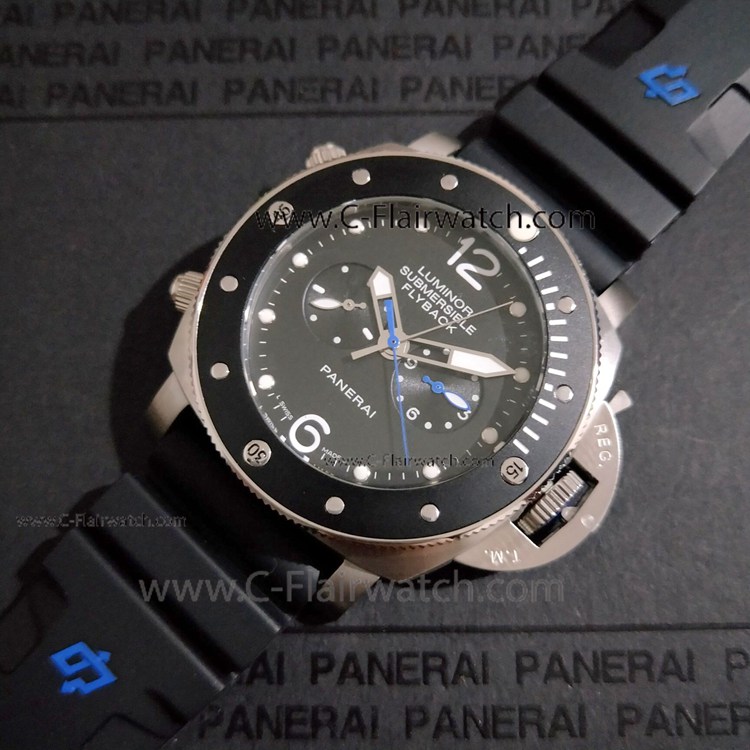 Panerai PAM615 Submersible Flyback SS Watch New Replica